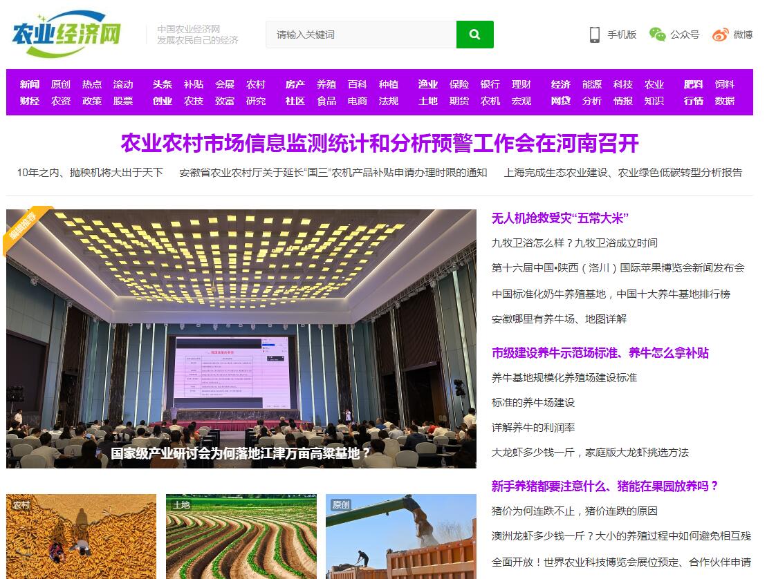 中国农业经济网首发